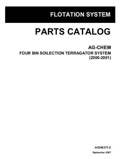 AGCO Four Bin Soilection (system, 2000-01) Parts Book AG546373E English