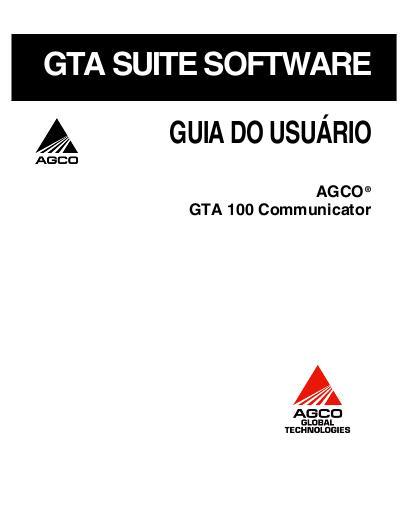 AGCO GTA 100 Communicator Operator Manual 79023642C Portuguese 1 AGCO GTA 100 Communicator Operator Manual 79023642C Portuguese