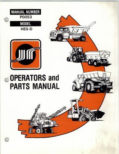 AGCO HES-D Spreader (dry, truck, 1981) Operator Manual WRP0053 English 1 AGCO HES-D Spreader (dry, truck, 1981) Operator Manual WRP0053 English