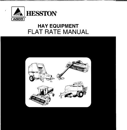 AGCO Hay Equipment (packet) Service Manual 79017696 English