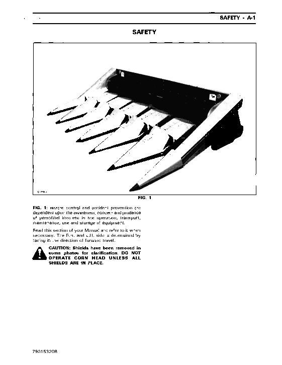 AGCO Hugger Corn Head (section) Service Manual 79015320B English