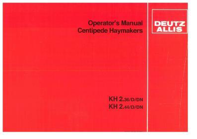AGCO KH300DN Tedder Operator Manual 2951341 English 1 AGCO KH300DN Tedder Operator Manual 2951341 English
