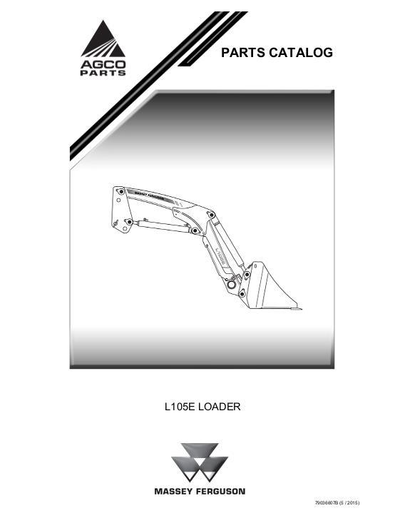 AGCO L105E Loader Parts Book 79036607B English
