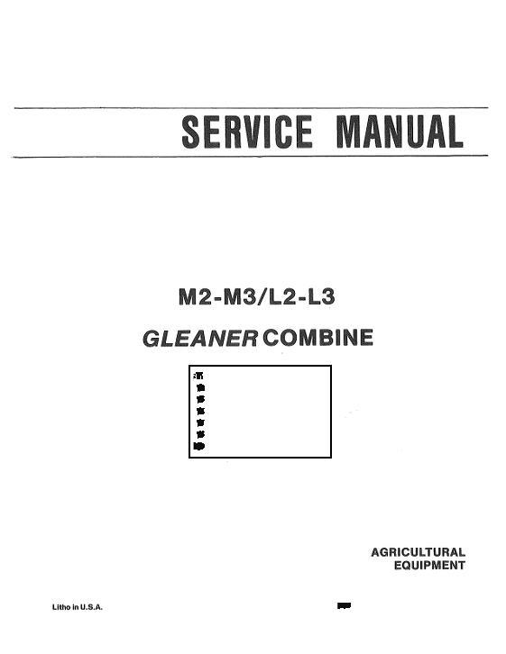AGCO L2 L3 M2 M3 Combine (packet) Service Manual 79003492B English