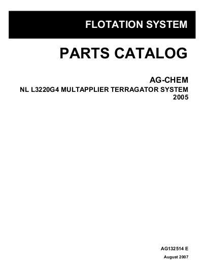 AGCO L3220G4 MultiApplier TerraGator (system, 2005) Parts Book AG132514E English