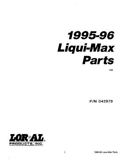 AGCO Liqui-Max (1995-96) Parts Book L042979 English