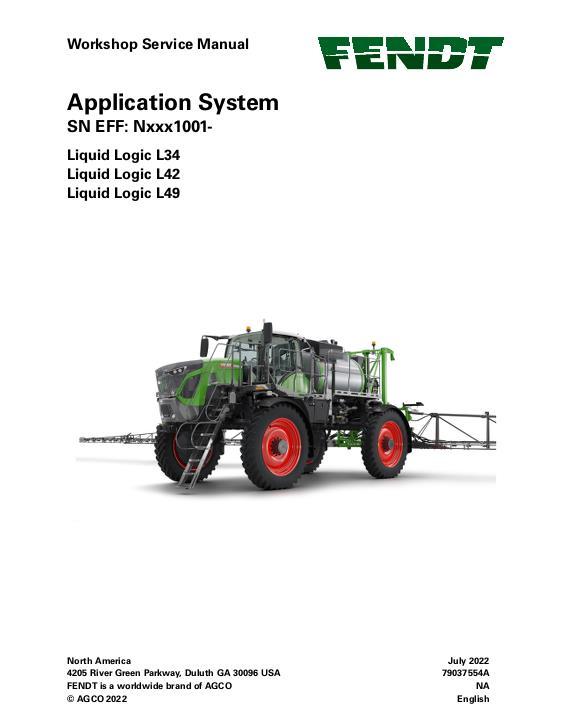 AGCO LiquidLogic L34 L42 L49 (system) (packet) Service Manual 79037554A English