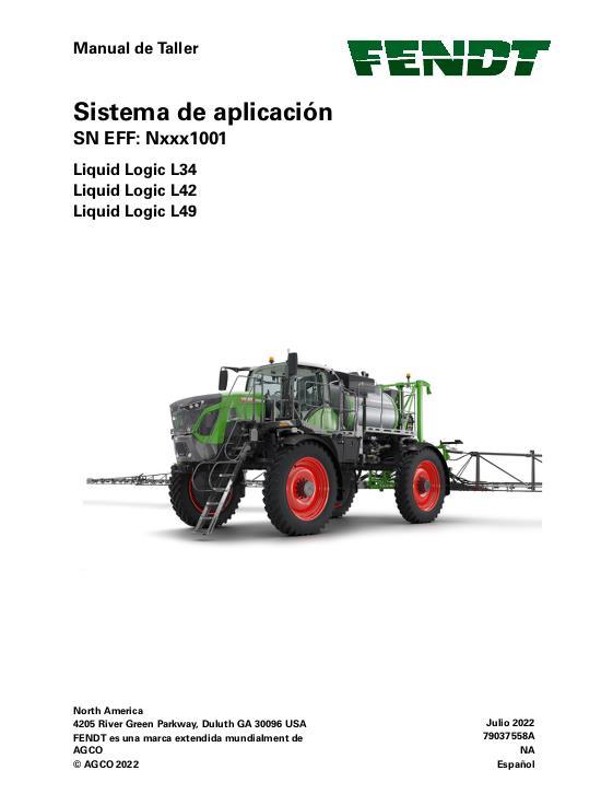 AGCO LiquidLogic L34 L42 L49 (system) (packet) Service Manual 79037558A Spanish