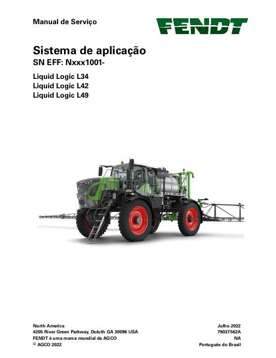 AGCO LiquidLogic L34 L42 L49 (system) (packet) Service Manual 79037562A Portuguese