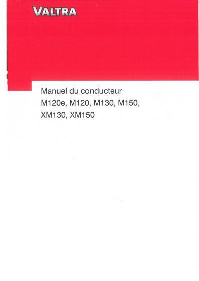AGCO M120e M120 M130 M150 XM130 XM150 Tractor Operator Manual V39831312 French