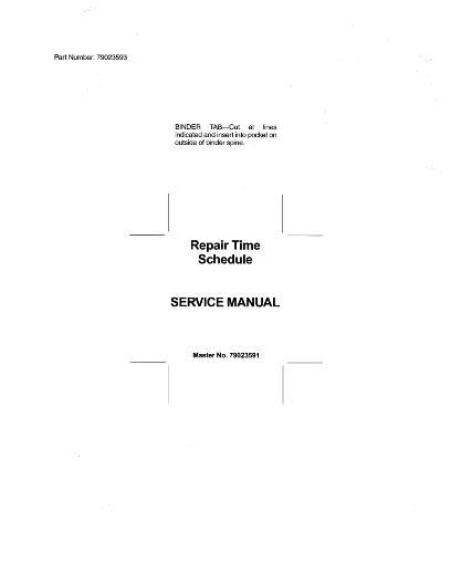 AGCO MAN SVC RTS BINDER INSER Service Manual 79023593 English