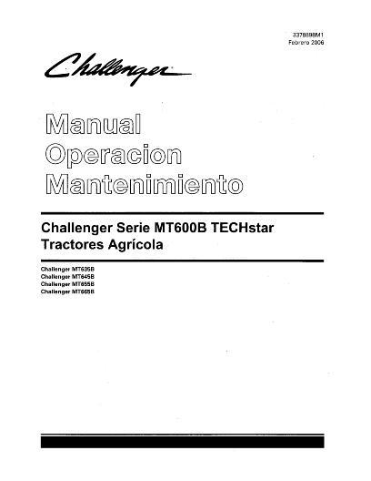 AGCO MT600B MT635B MT645B MT655B MT665B (Techstar CVT, tier 3) Operator Manual 3378898M1 Spanish