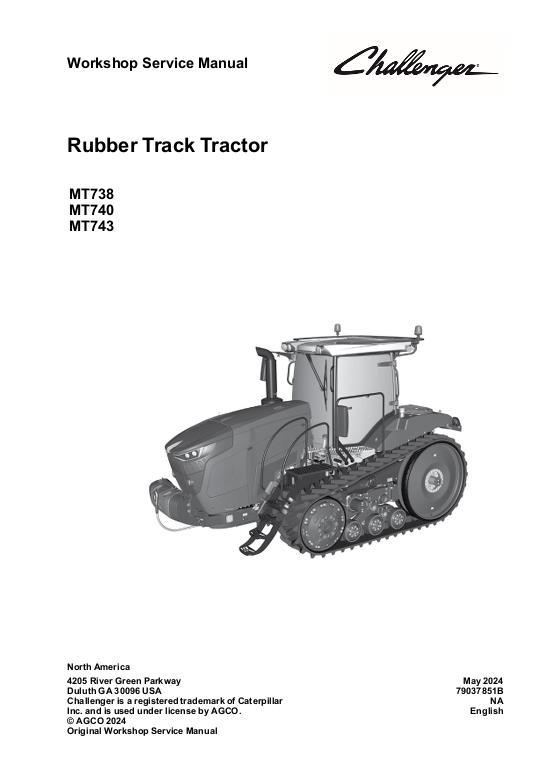 AGCO MT738 MT740 MT743 MY23- (packet) Service Manual 79037851B English