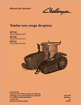 AGCO MT738 MT740 MT743 Tractor (tier 4, eff xJxxx1001) Operator Manual 589606D1F Spanish