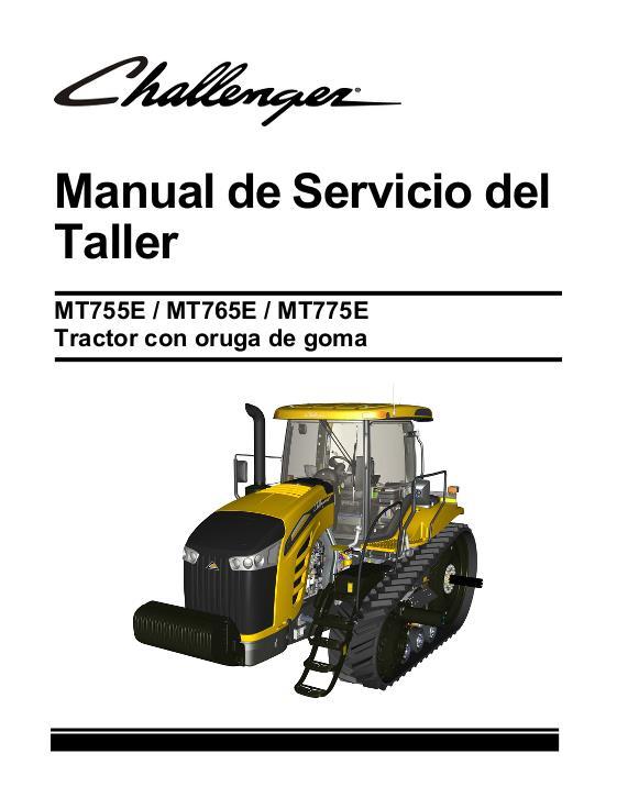 AGCO MT755E MT765E MT775E Tractor (packet) Service Manual 79036657A Spanish
