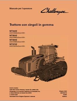 AGCO MT845E MT855E MT865E MT875E Tractor (CE, tier 4) Operator Manual 582762D1E Italian