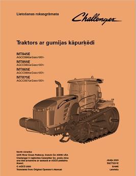 AGCO MT845E MT855E MT865E MT875E Tractor (CE, tier 4) Operator Manual 582772D1E Latvian