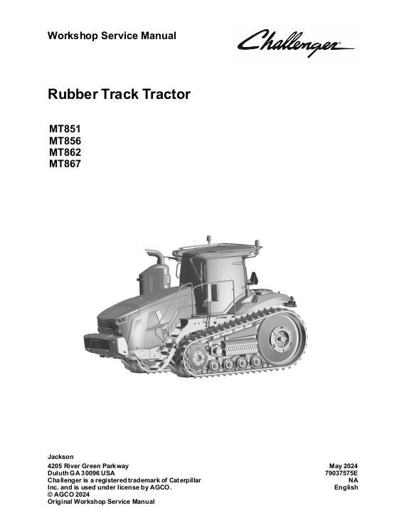 AGCO MT851 MT856 MT862 MT867 MY21- (packet) Service Manual 79037575E English