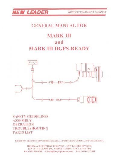 AGCO Mark 3 Mark 3 DGPS-Ready Parts Book AG711427 English