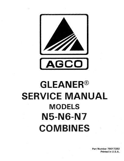 AGCO N5 N6 N7 Combine (packet) Service Manual 79017282 English