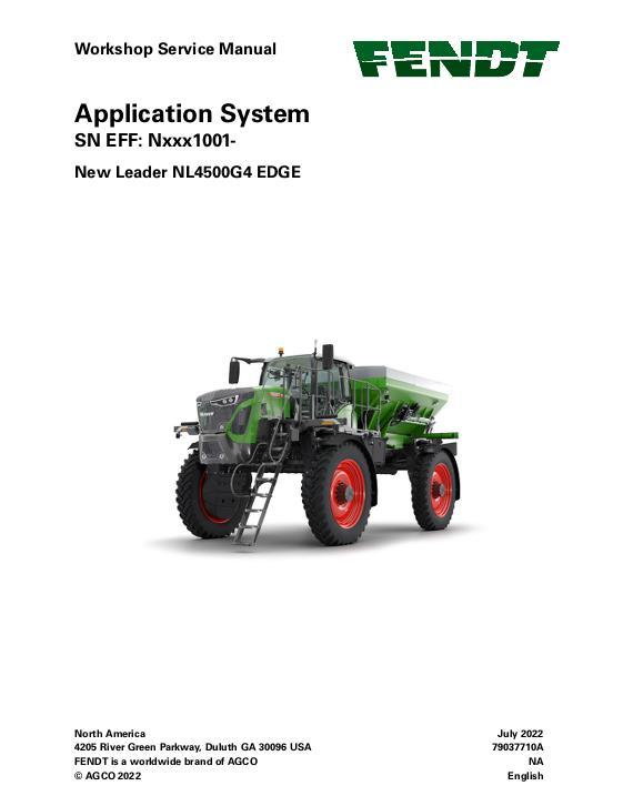 AGCO NL4500G4 EDGE (system) (packet) Service Manual 79037710A English