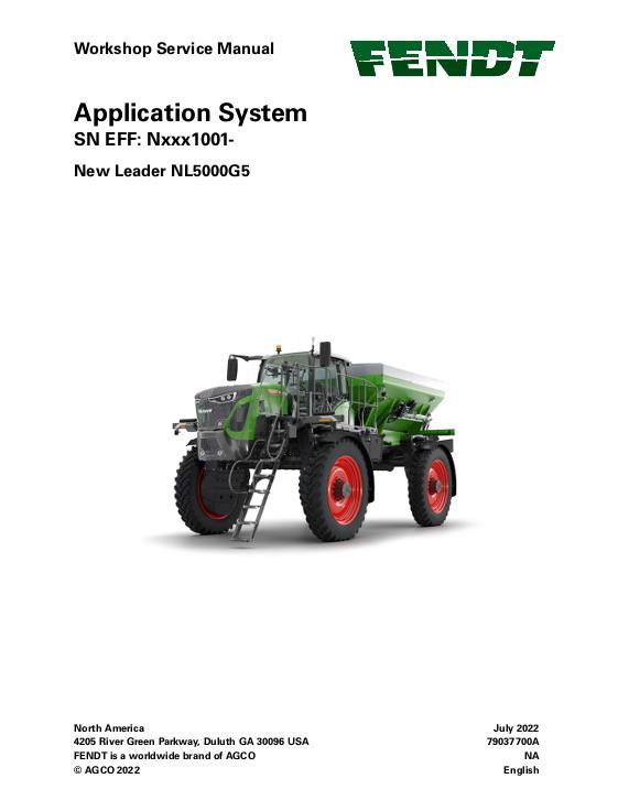 AGCO NL5000G5 (system) (packet) Service Manual 79037700A English