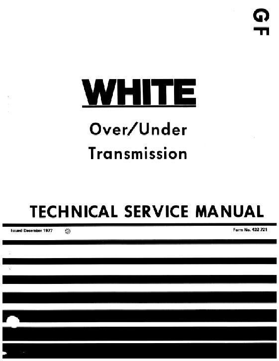 AGCO Over - Under Transmission (supplement) Service Manual 432721 English