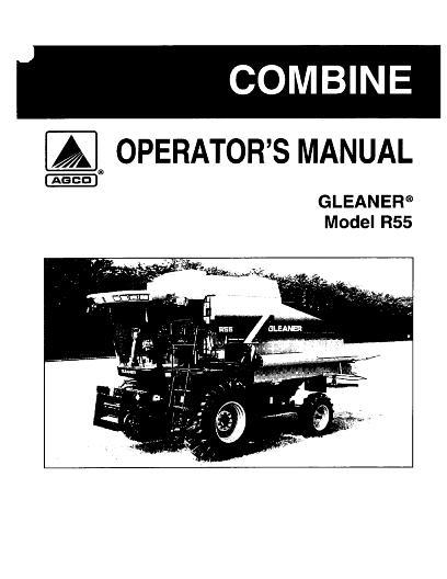 AGCO R55 Combine (eff sn HN52101, 2004) Operator Manual 71400907 English