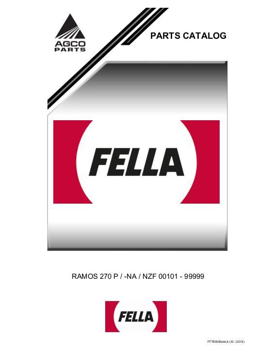 AGCO RAMOS 270P Mower Parts Book FF78000NAA English