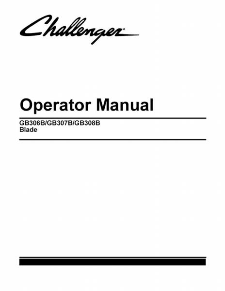 AGCO RD200B Post Hole Digger Operator Manual 79025165A English