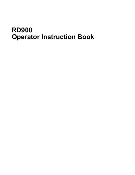AGCO RD900 Post Hole Digger Operator Manual 4283055M1 English