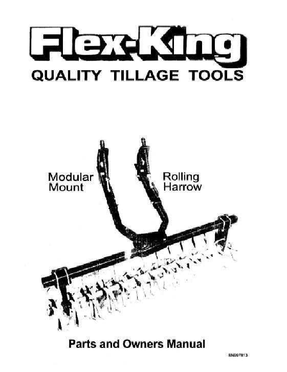 AGCO RH9 RH10 RH11 RH12 RH13 RH14 Rolling Harrow Operator Manual SN997613 English