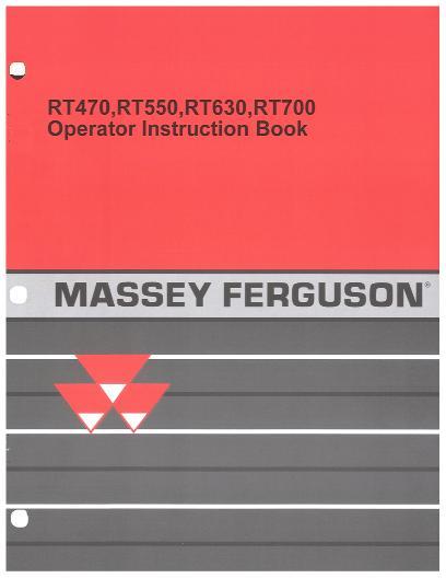 AGCO RT470 RT550 RT630 RT700 Rotary Tiller Operator Manual 4283056M1 English