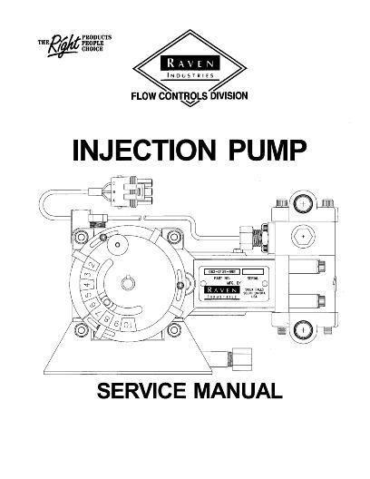 AGCO Raven Injection Pump (AirMax 1000 2000) Service Manual AG054194 English