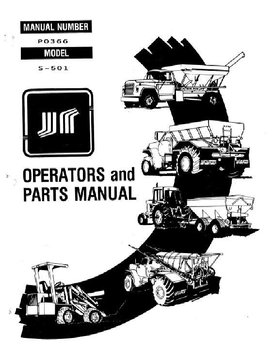 AGCO S501 S-501 Spreader (pull-type, 1989) Operator Manual WRP0366 English