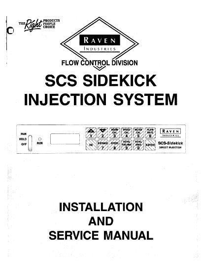 AGCO SCS Sidekick Raven (injection system) Service Manual AG060142 English