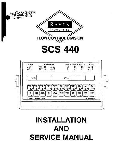 AGCO SCS440 Raven (monitor) Operator Manual AG709167 English