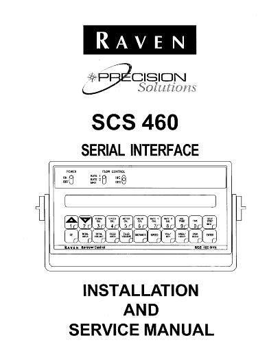 AGCO SCS460 Raven (serial interface) Operator Manual AG727641 English