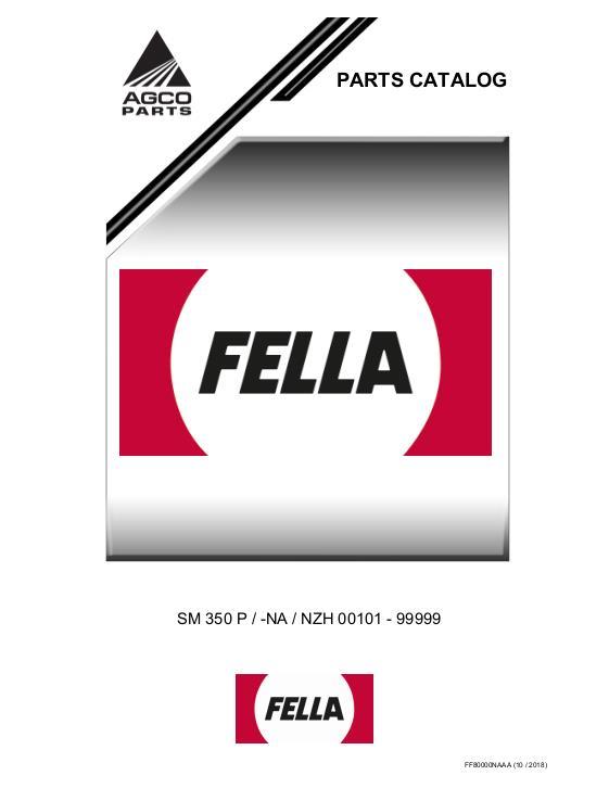 AGCO SM350P Mower Parts Book FF80000NAA English