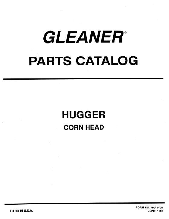 AGCO SS7200 Soil Saver (1996 & 1999) Parts Book 79018105B English