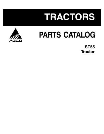 AGCO ST55 Compact Tractor Parts Book 79021865B English