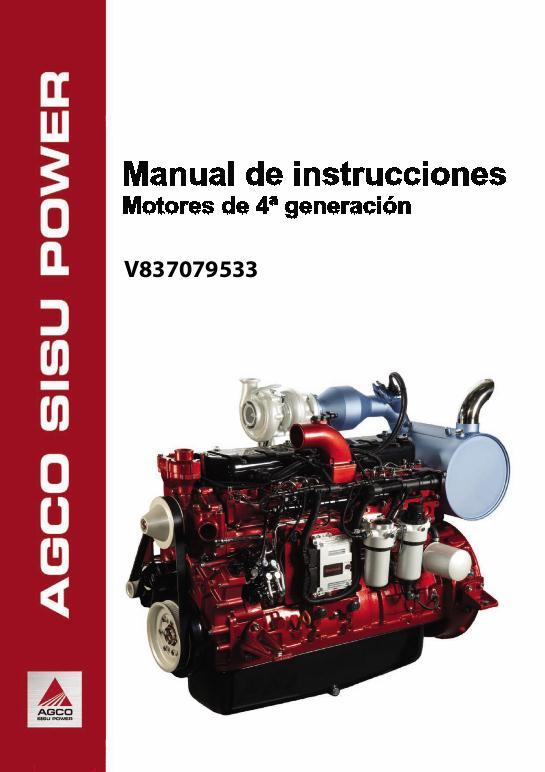 AGCO Sisu Engine (use V837079533) Operator Manual 700738566 Spanish