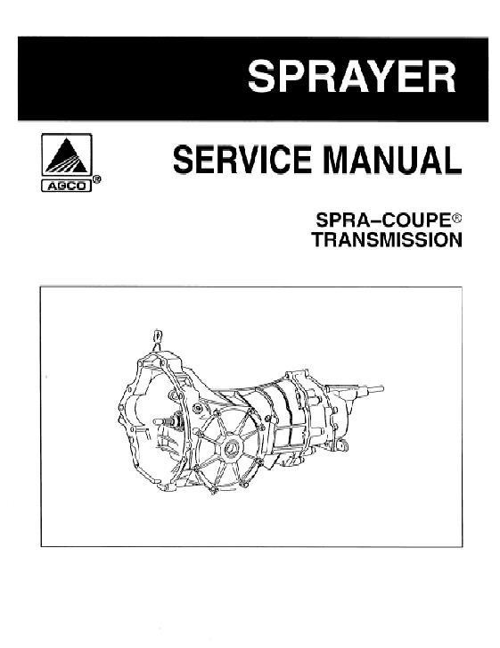 AGCO Sprayer Transmission (older units, section) Service Manual 79018011 English