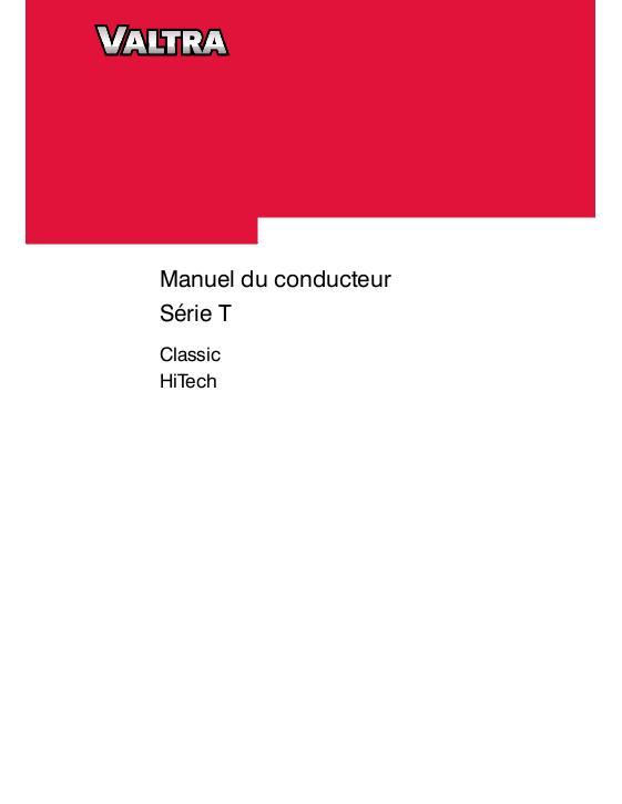 AGCO T121H T131H T151eH T161H T171H T191H Tractor Operator Manual V39839314 French