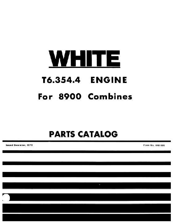 AGCO T6.654.4 Perkins Engine (turbo) Parts Book W448085 English