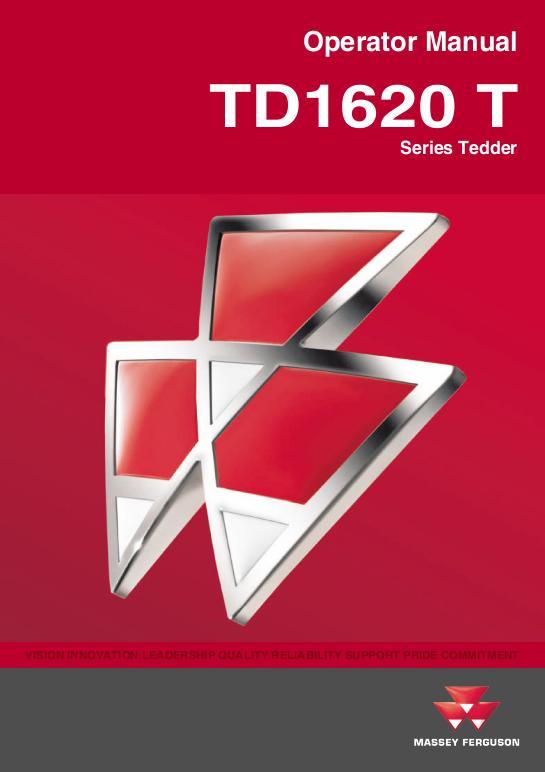AGCO TD1620 T Tedder Operator Manual FEL153574A English