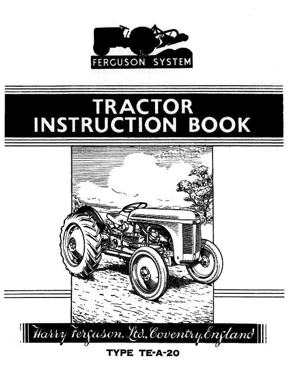 AGCO TEA20-80 Tractor (prior sn 172501) Operator Manual 690425M1 English