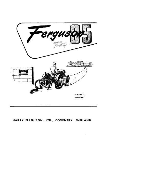AGCO TEA20-85 Tractor (eff sn 172501) Operator Manual 690470M1 English