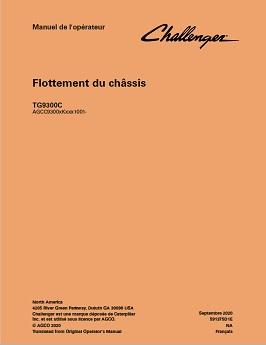 AGCO TG9300C TerraGator (chassis) Operator Manual 591375D1E French