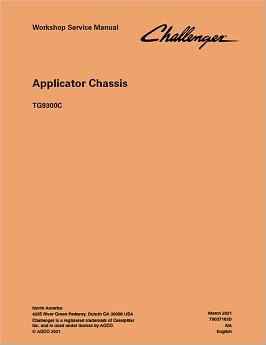 AGCO TG9300C TerraGator (chassis) (packet) Service Manual 79037163D English